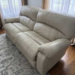 Leather Couch With A Recliner