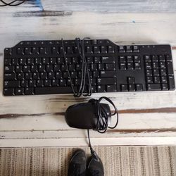 Dell Keyboard And HP Mouse