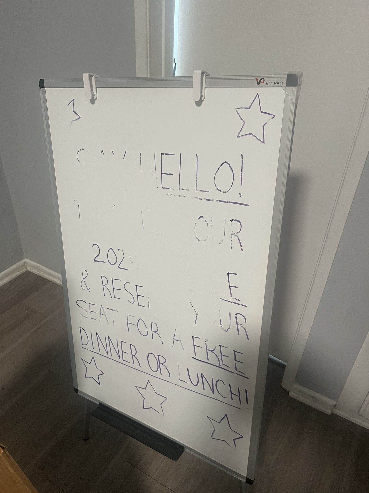 Whiteboard with Stand – $30 OBO