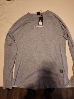 Medium, Gray Long Sleeve G-Star Shirt