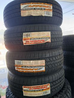 Tengo un set de llantas nuevas 235 65 16 de la marca arroyo