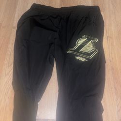 Los Angeles Lakers Windbreaker Pants Large