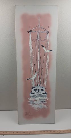 Painting - Shrimp Boat - Sea Gulls