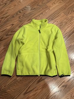 Boys Neon Yellow Jacket Size Medium 7/8