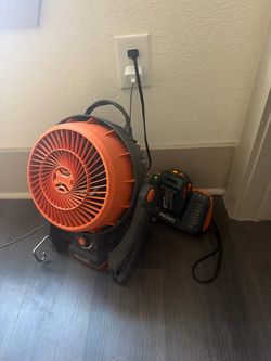 RIDGID 18v fan + battery + charger