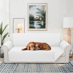 Reversible Sofa Cover, 68" White, New in Package