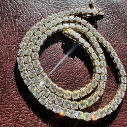 24 Inch 5 Mm Moissanite Chain