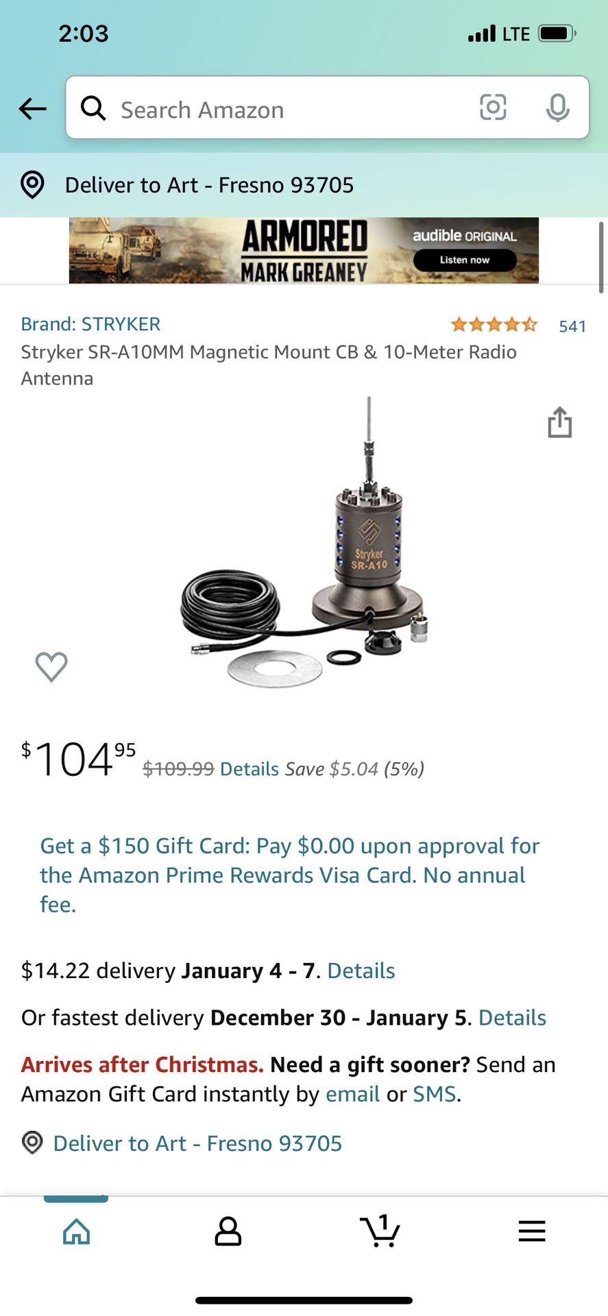Stryker Sr-a10 CB Antenna