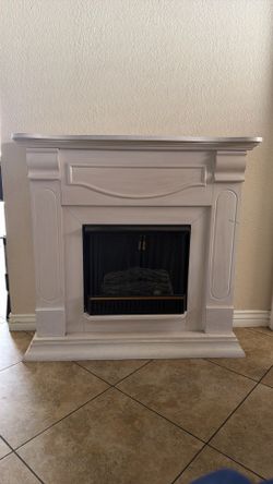 Faux fireplace solid wood
