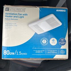 Utilitech Ventilation Fan With Heater And Light