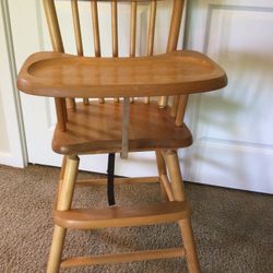 Wooden High Chair