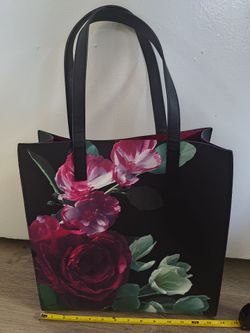 Ted Baker London Women's Papicon Large Floral Print Bag, Black