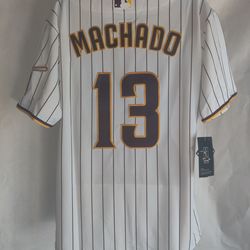 New Womens Padres Machado White jersey Stitched