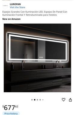 LED bathroom lighting mirror