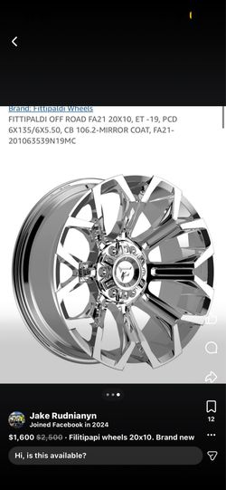 20x10 wheels brand new