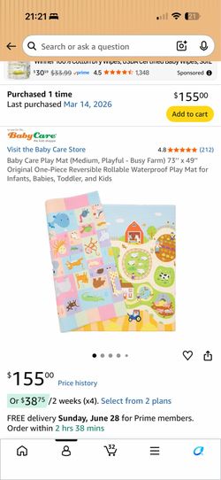 New Baby Care Play Mat