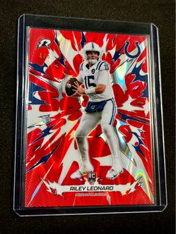 Riley Leonard RC 2025 Topps Resurgence Red Parallel /5 SSP Colts Rookie