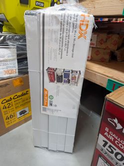 HDX 5-Tier Easy Assembly Multi-purpose Plastic Garage Storage Shelving Unit in Gray – Open Box