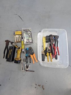 Assorted tools.