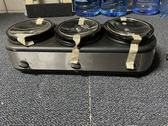 Triple Crockpot For Hosting