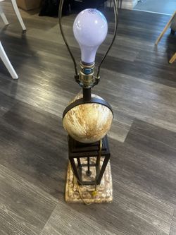 Marble Globe Lamp - No Shade