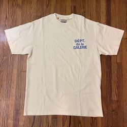 *Brand new* Gallery Dept. French Tee Cream Blue tee *Autnenticated