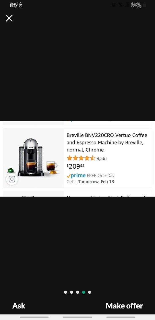 Nespresso Coffe Machiene With Tray And Coffee With Extra Box