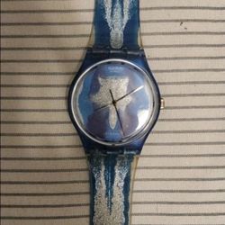 Vintage 1991 Swatch Swiss Art GZ118 Rare Special Edition WORKS