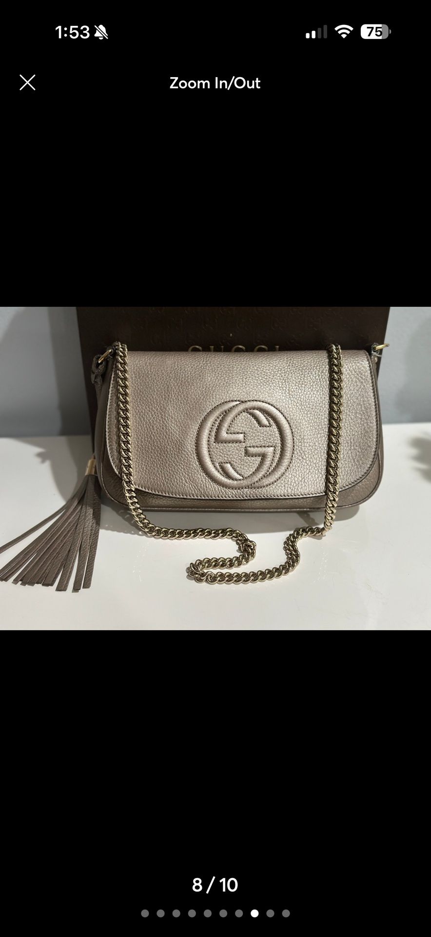 Authentic Gucci Soho Chain Purse 
