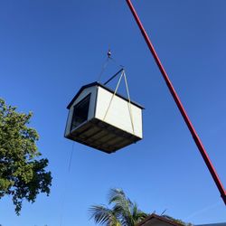 Sheds Relocated , Movemo Casita De Patio Container Rv Trailer Crane Available 