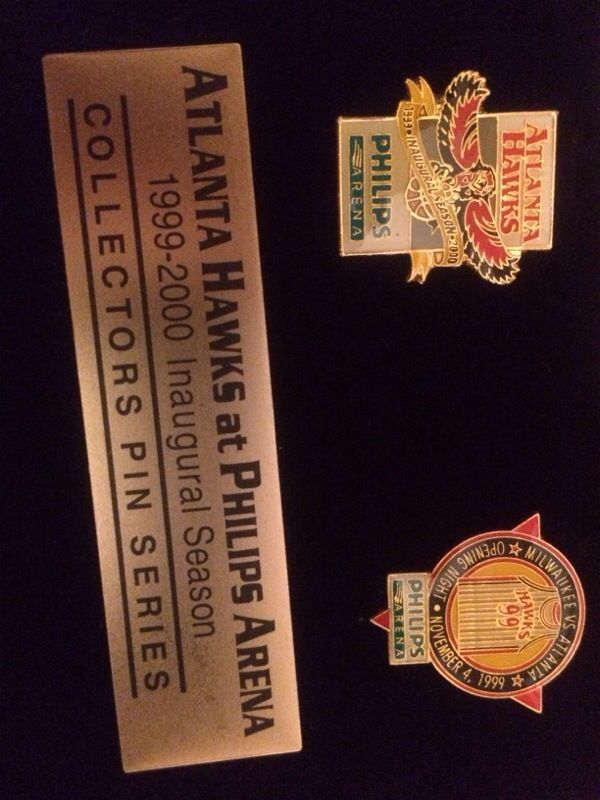 Hawks at Phillips Arena Pins