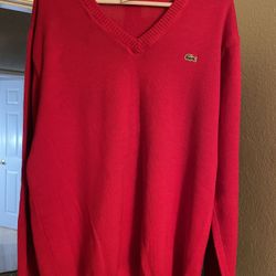 Lacoste Vneck Sweater Size 5