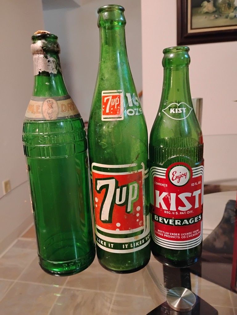 3 VINTAGE BOTTLES
