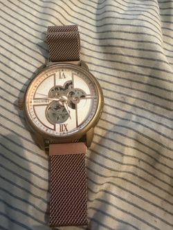 Heritor Semi Skeleton Automatic watch with any size fits all metal band