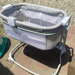 White Baby Crib Ingenuity Adjustable