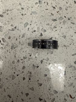 Natural balck diamond ring