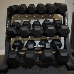 Marcy Home Gym Set – Dumbbells & Rack  