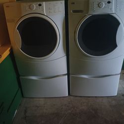 Set Washer And Dryer Kenmore Electric Dryer Everything Is And Good Working Condition 3 Months Warranty 