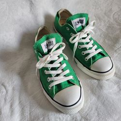 CONVERSE Chuck Taylor All Start Green Low Top Unisex  Men Size 8, Woman Size 10