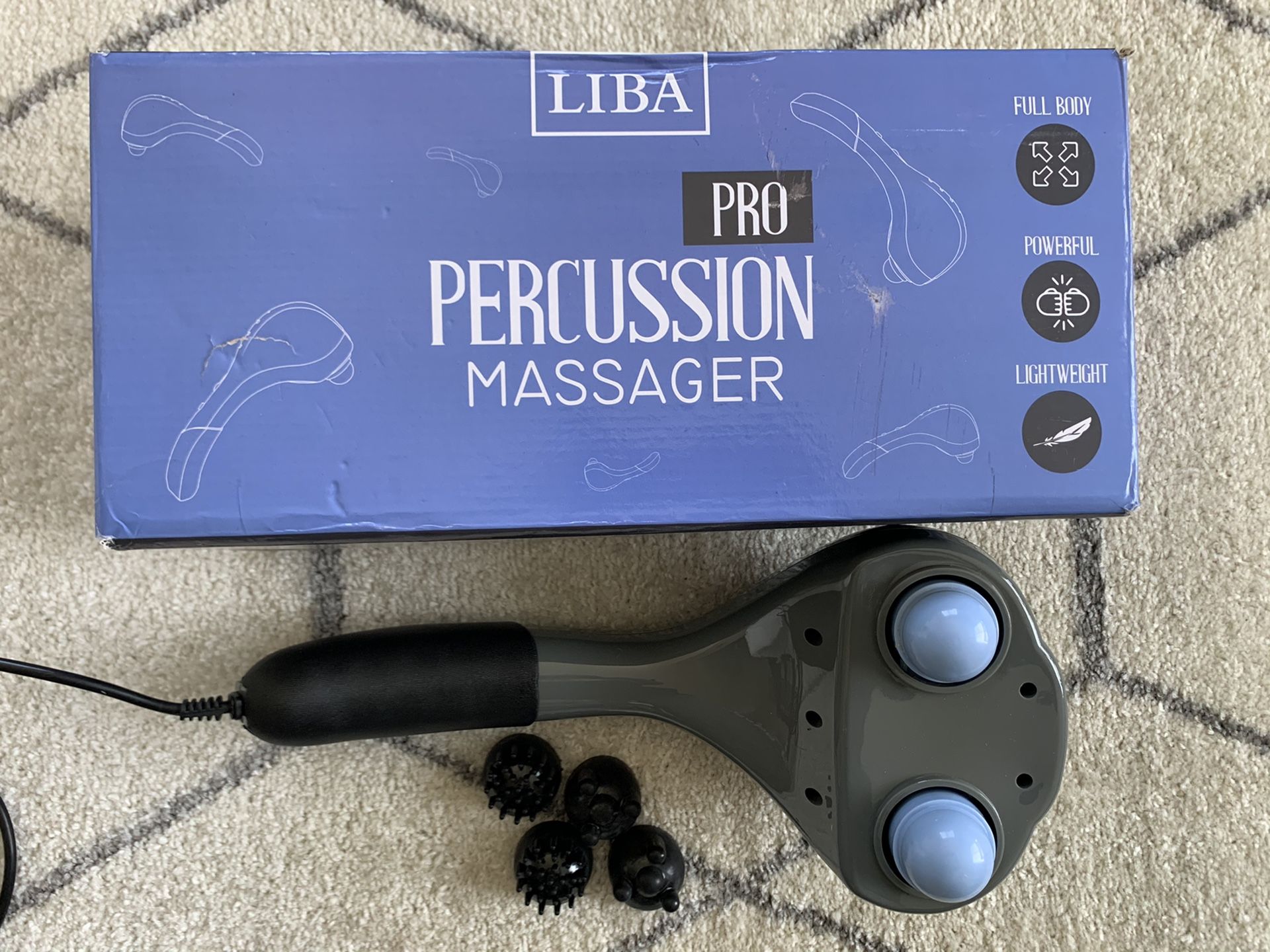Handheld Body Massager. PRO Percussion Massager.