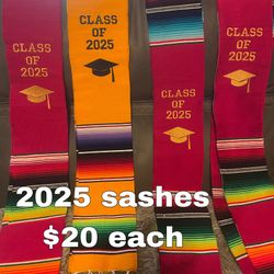 Class Of 2025 Sashes 