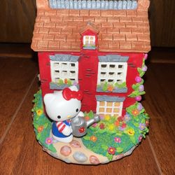 Hello Kitty Watch, Night Light “Home Sweet Home”, Key Chain, Wristband and Plate (5 items)