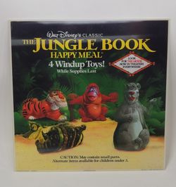 Mcdonalds Disney Jungle Book Hard Lenticular Plastic Happy Meal Display Sign