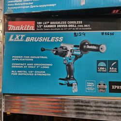 Makita
18V Lithium-Ion Brushless 1/2 In. Cordless Hammer Driver Drill (Tool Only)