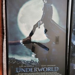 Underworld framed movie poster 27" x 40"