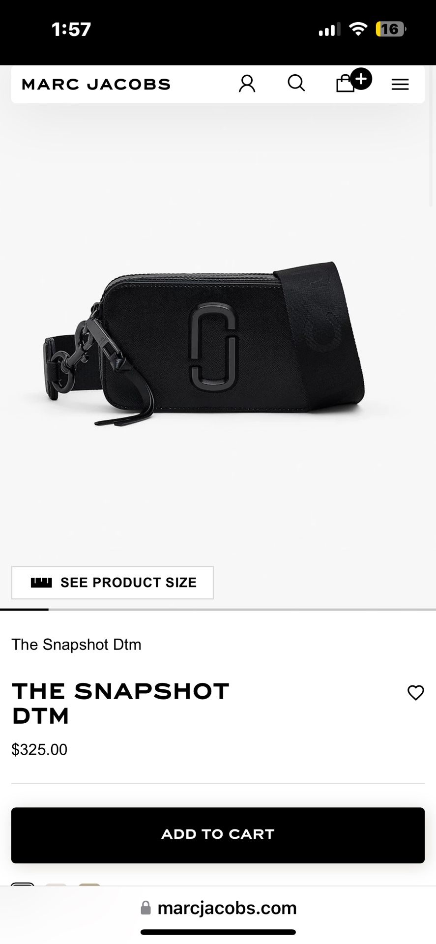 Marc Jacob’s Snapshot Bag