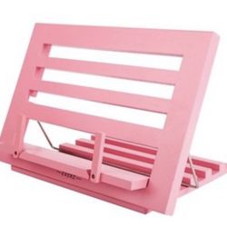 Annova wooden book stand pink color 34* 24* 2 cm folded 