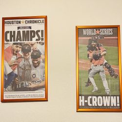 Houston Astros Championship Newspaper World Series World Champs  ￼