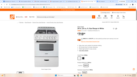 Avant gas stove