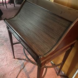 Antique Roll Away Writing Desk 
